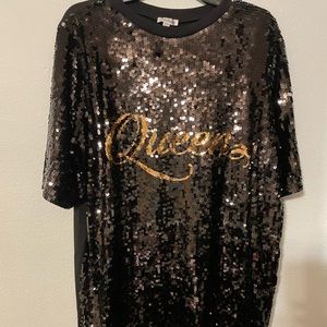 Black Sequin Top